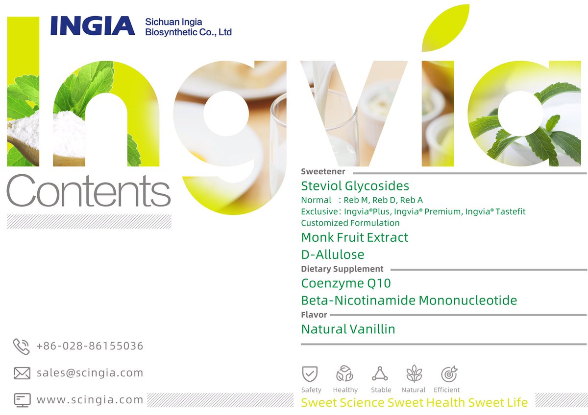 Welcome to #Ingia’s Online show on #21Food where you can get fruitful resoureces while you registered here!
You may visit our online store at :lnkd.in/gRhJqYqs or
lnkd.in/gvcs-T_p
Contact: christina@scingia.com
scingia.com
#stevia #health #21Food #Expo