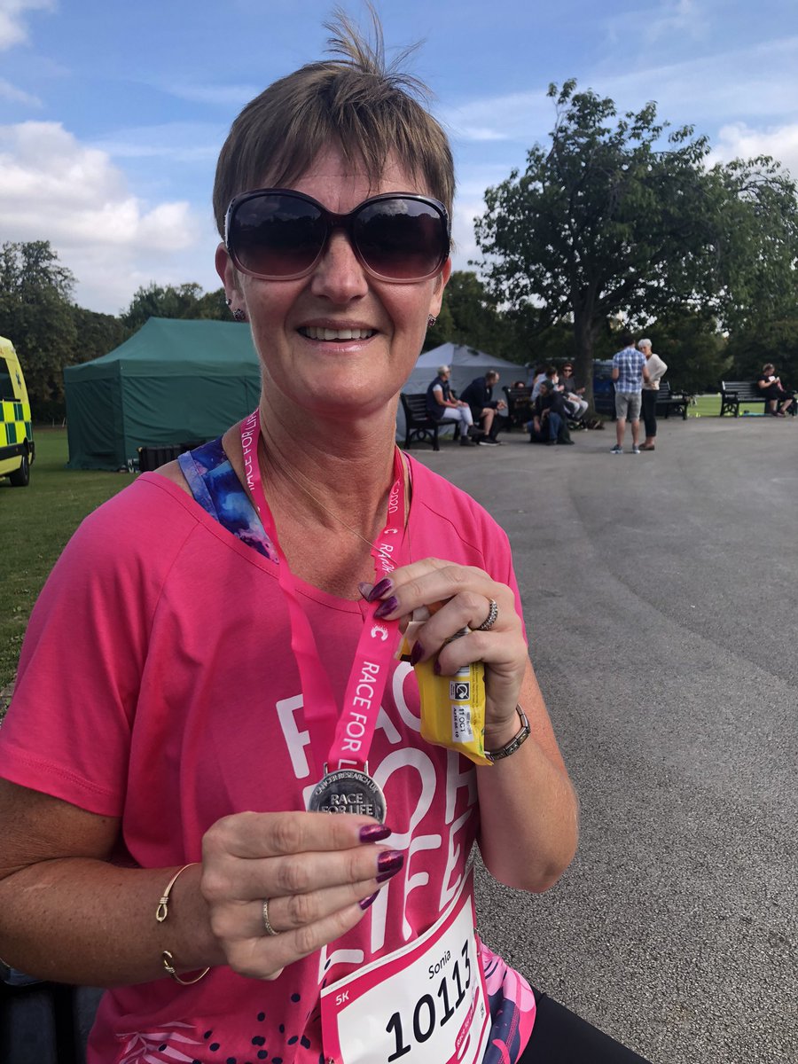 FitFactoryAbc's tweet photo. Very proud of the Mrs today, hates running but got the job done in style &amp; raised a good few quid for cancer research 👏👏👏 https://t.co/Oc8Rhd3vd6