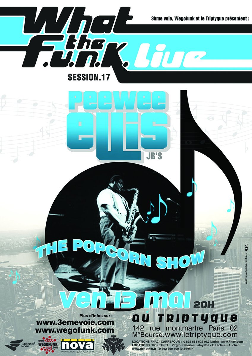 Il eut une période où nous bookions l'entourage de James Brown : Lyn Collins, Martha High et Pee Wee Ellis. La première fois, c'était en 2005. On se souvient de cet homme joviale, espiègle et immensément talentueux. #RIPPeeWeeEllis