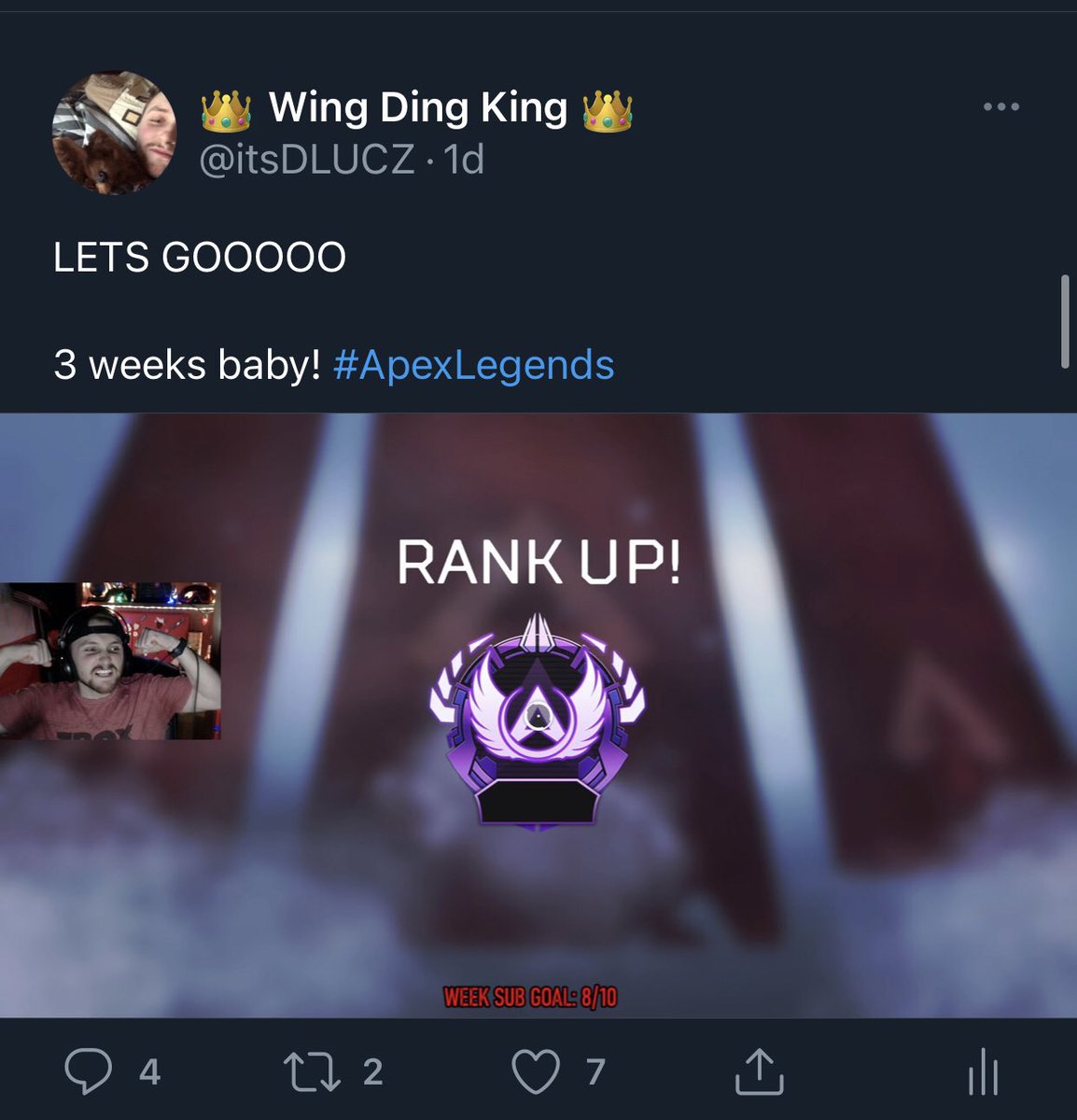 itsDLUCZ's tweet photo. Lookin for a squad to compete in ALGS and Push Pred next split

Really talented controller player looking to Qual 

Likes and RT’s appreciated! 

#ApexLegends https://t.co/G8YbAfqwSM