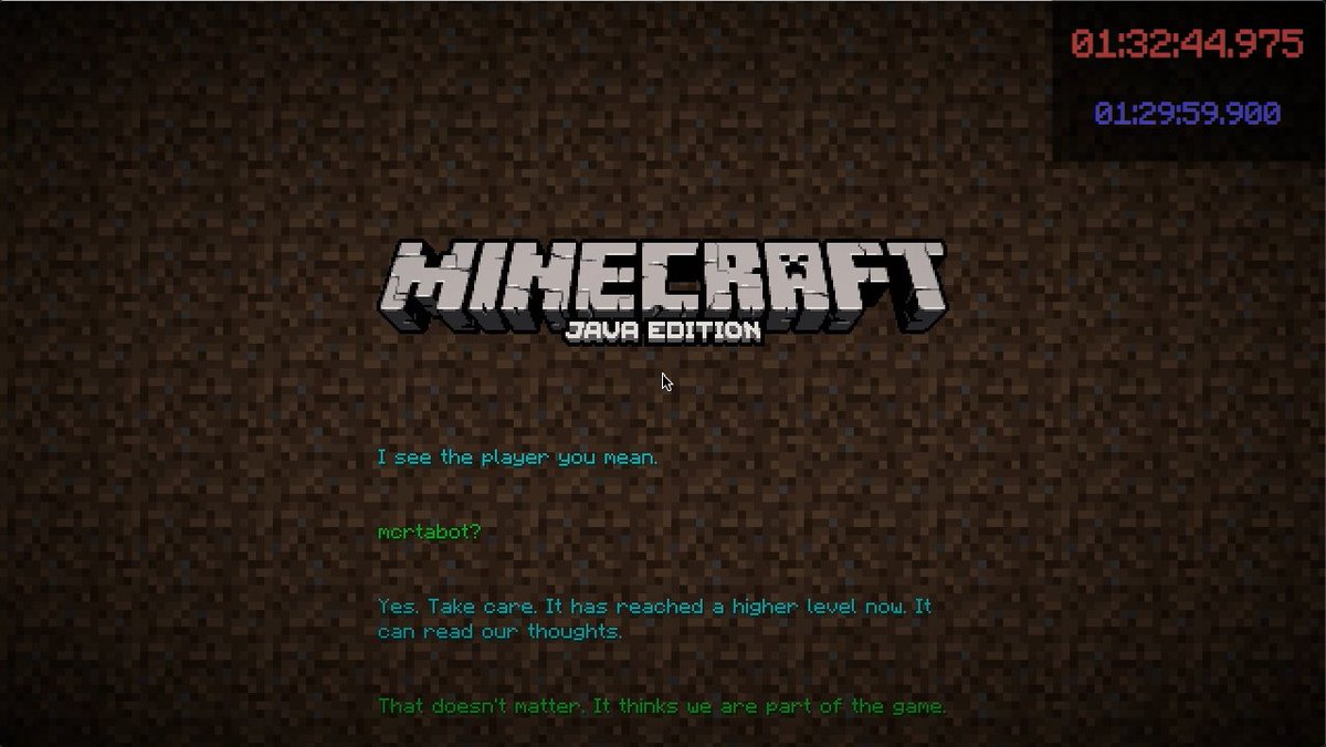 マイクラrta記録bot 動画を見返すと このigtは正確でない エンドラ倒す前から この時間になってるので 実際は90分以上かかってる