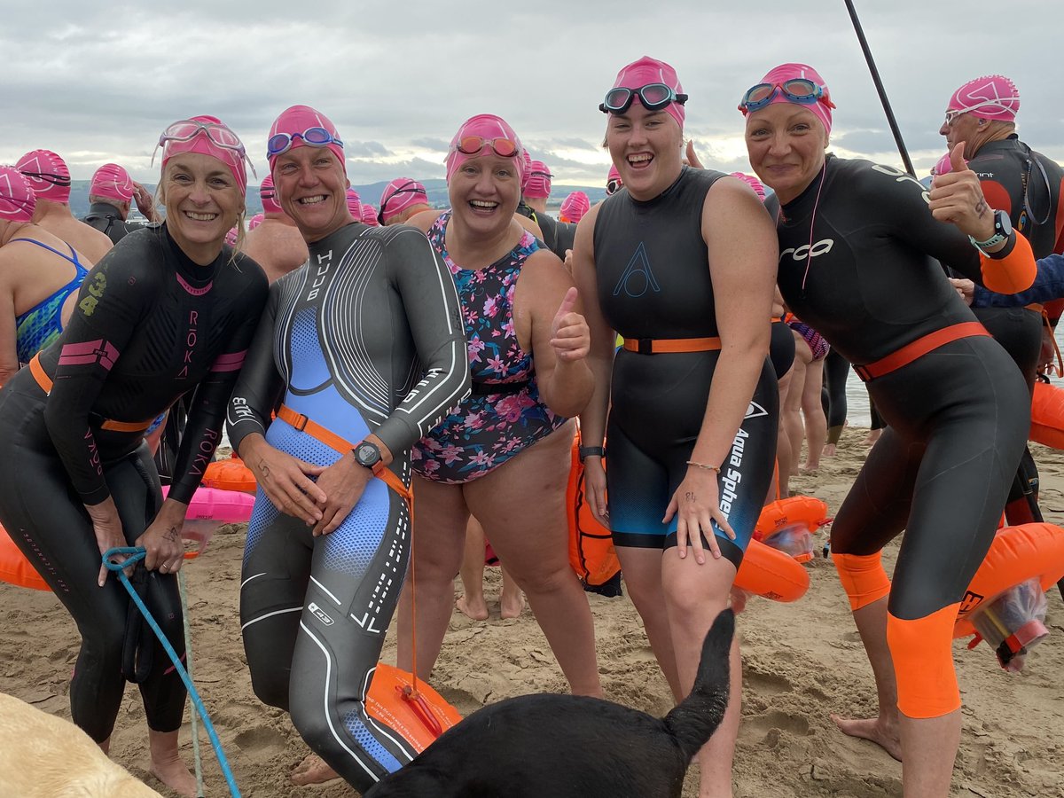 louiseminchin's tweet photo. I can’t believe I swam 13km today, massively helped by an incoming tide and @herspirituk friends and @swimcathswim who somehow persuaded me it was a good idea. Now I just have to be able to run that far again 😂! Thanks to @aberdoveyswim for an epic experience I LOVED it. https://t.co/71R8LaEpl4