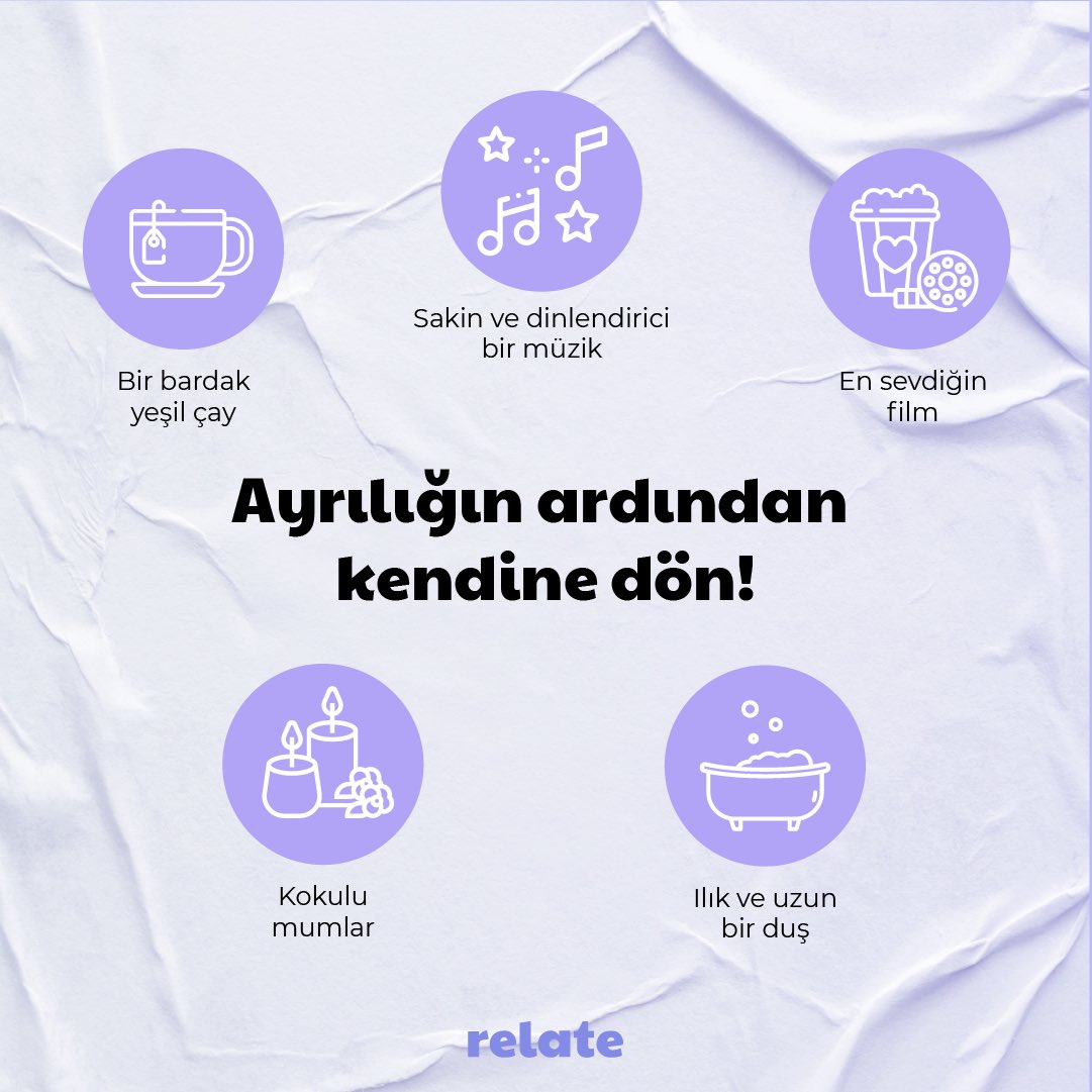 therelate_app's tweet photo. Yaşadığın ayrılığın ardından yeniden iyi hissedebilmek mümkün! 🙌🏼 Relate ile kendine duyduğun şefkati yeniden keşfederek yaşadığın acıyı iyileştirebilirsin. Sen rahat ol çünkü #RelateYanında 🚀
.
#relate #relateapp #ayrılık #ayrılıkacısı https://t.co/pxJ15J8IVJ