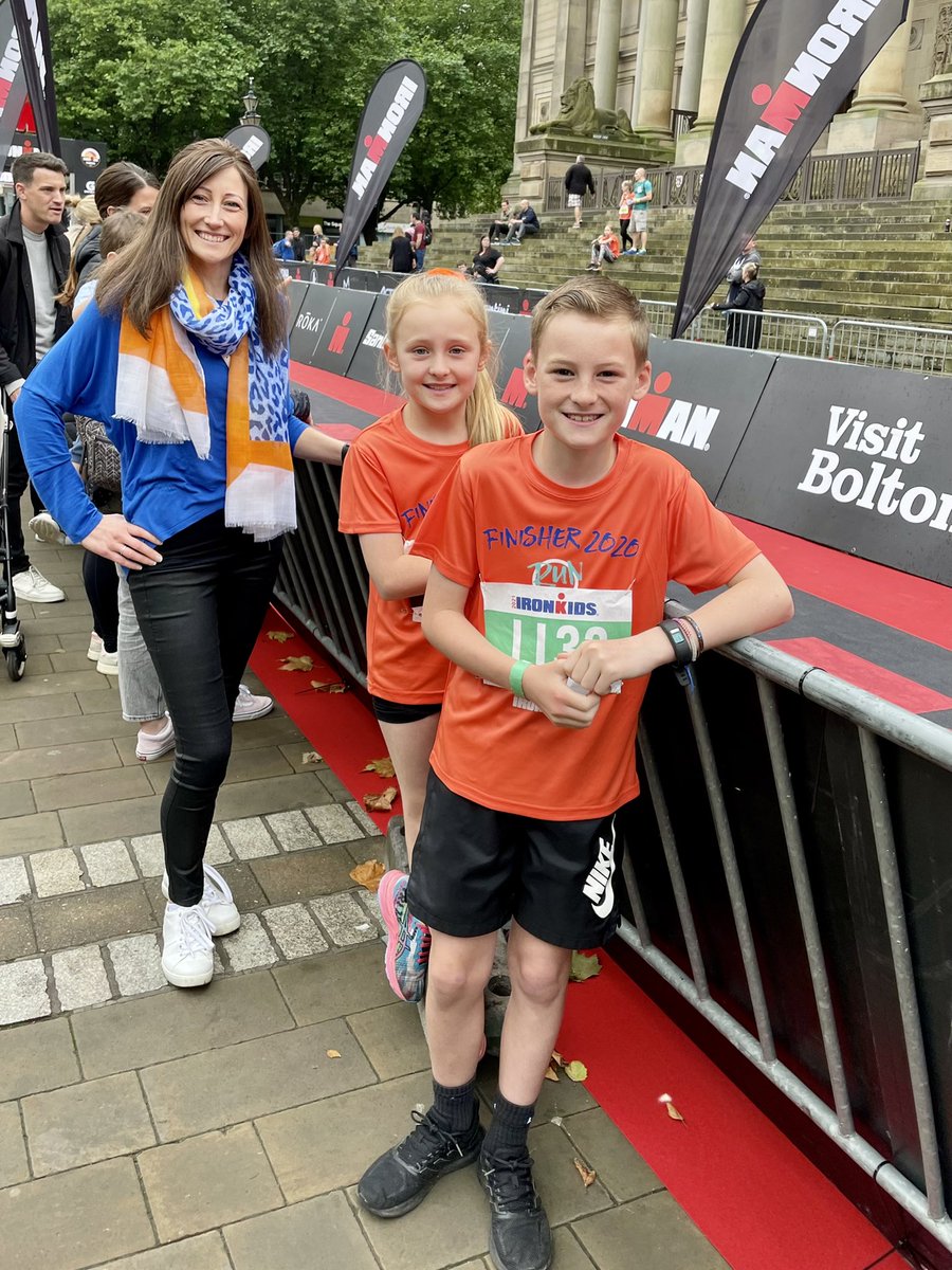 #ironmanuk returned to Bolton for the first time since Covid this weekend with the ironkids and 70.3 (half iron) event. Proud of the kids taking part from such an early age and still keeping at it 💪🙌