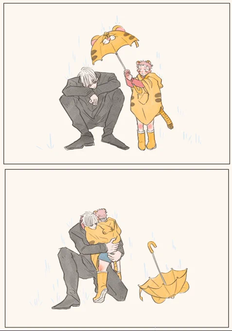 伊「すみません💦🐯くん、よろしくお願い致します💦」
🐯「うん!」
…………
🐯「さとるくん、お家に帰ろう?☺️」
五悠5️⃣🐯 