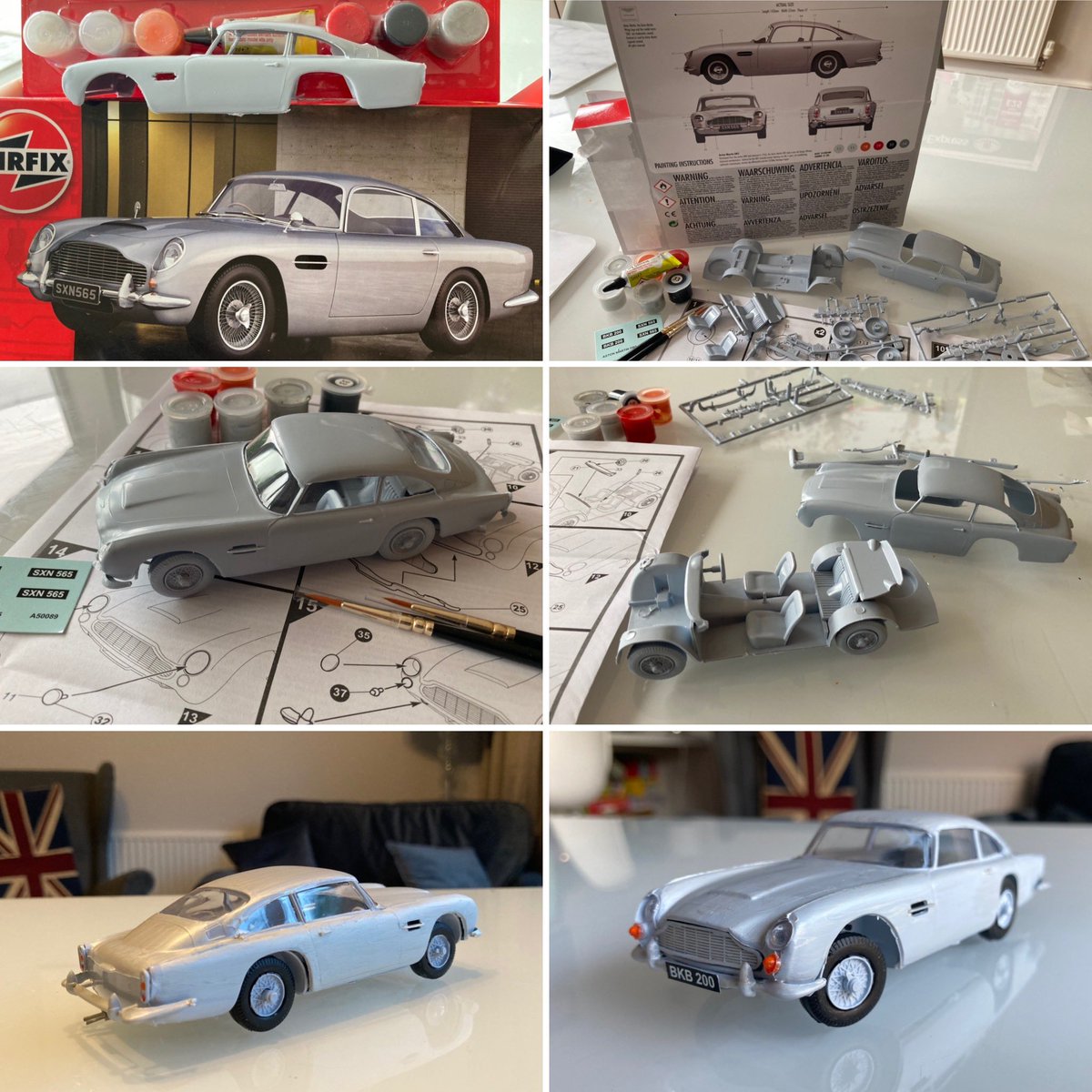 nickpiersrich's tweet photo. Build up for #NoTimeToDie enjoyed the @Airfix build with my 6yr old, “daddy you are very patient”. Good time’s and very ready for @NO_TIME_TO_DIE @007 @jamesbondlive ;-) https://t.co/z0yJgt4zSj