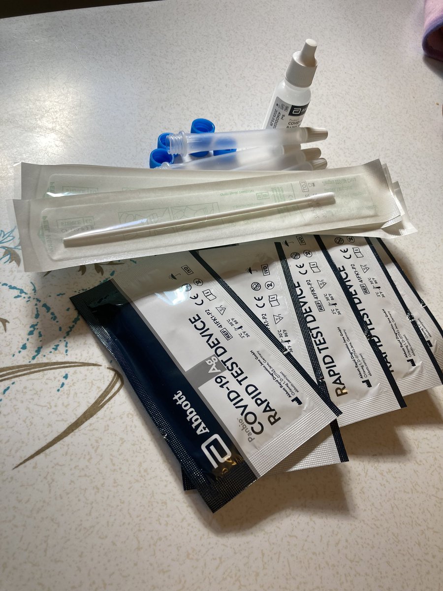 meaghankgibbons's tweet photo. Sunday post-lunch rapid tests before our school aged kids visit their grandparents. Thanks #staysafescreen Ambassador program for the peace of mind. #StaySafeAmbassador https://t.co/DkTDisopTT