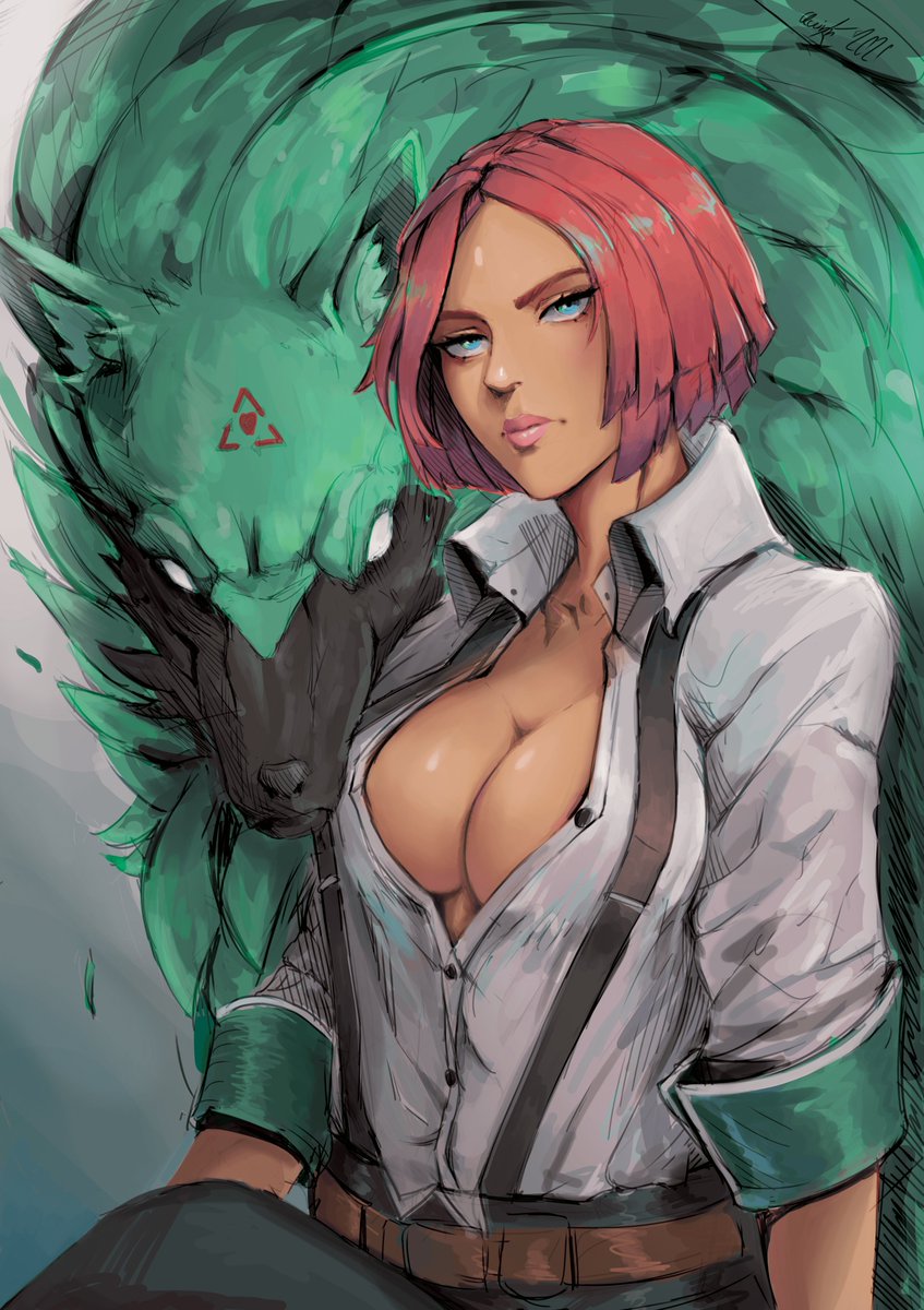 StylesQ10's tweet photo. Guilty Gears Giovanna and best doggo
#GuiltyGearStrive #Giovanna https://t.co/MB1ursFxbb