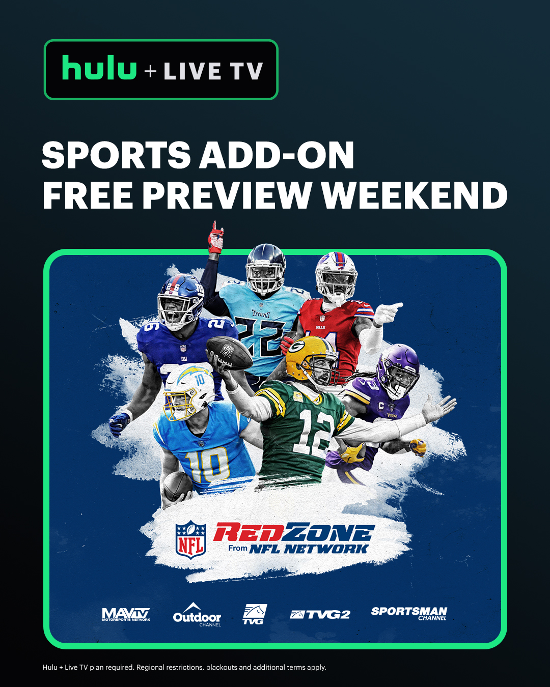 nfl redzone hulu