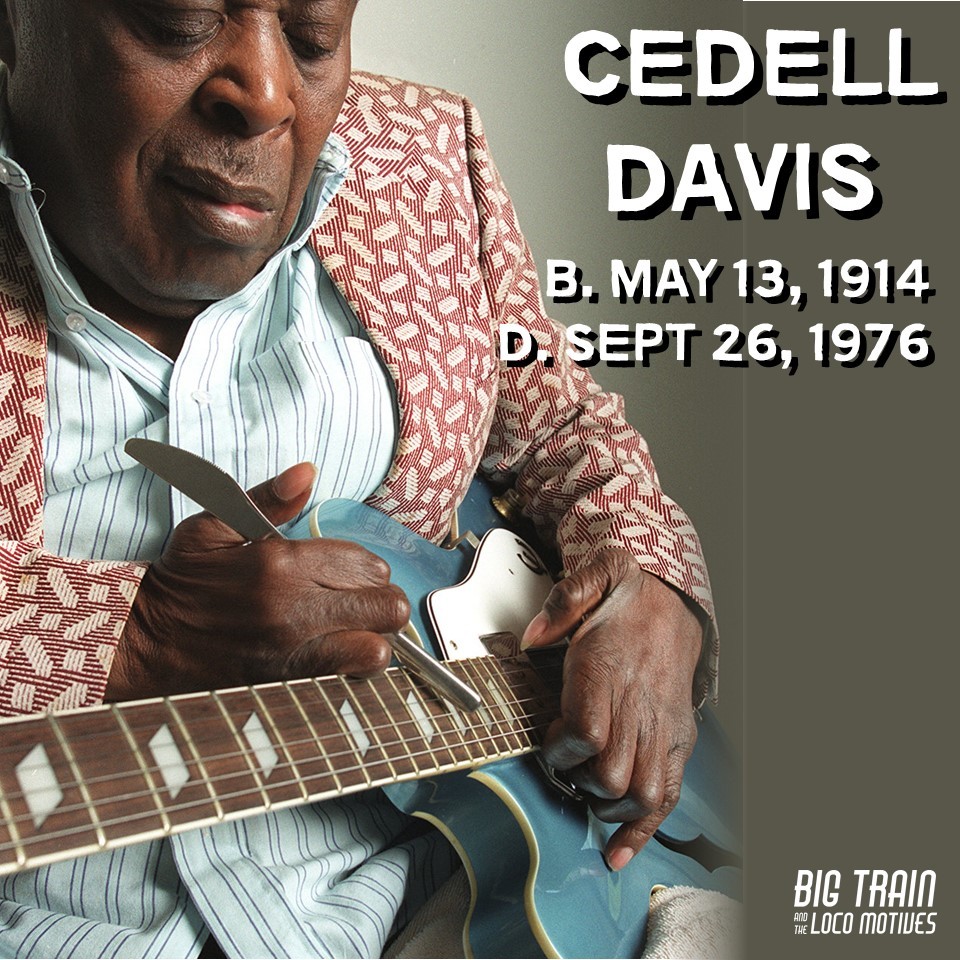 BigTrainBlues's tweet photo. HEY LOCO FANS - We lost Ellis CeDell Davis on this day in 2017. Davis played guitar using a butter knife in his fretting hand in a manner similar to slide guitar, #Blues #BluesMusic #BluesGuitar #BigTrainBlues #BluesHistory #CeDellDavis #EllisCeDellDavis https://t.co/K40ovOypzg
