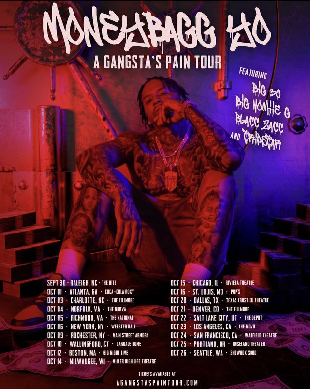 MoneyBaggYo's tweet photo. September 30th Raleigh NC It’s Boutta Be A Movie 📈🔥🎬 A Gangstas Pain Tour Wat City U Poppin Out In ?!!??!! https://t.co/D9hhMDQG2z