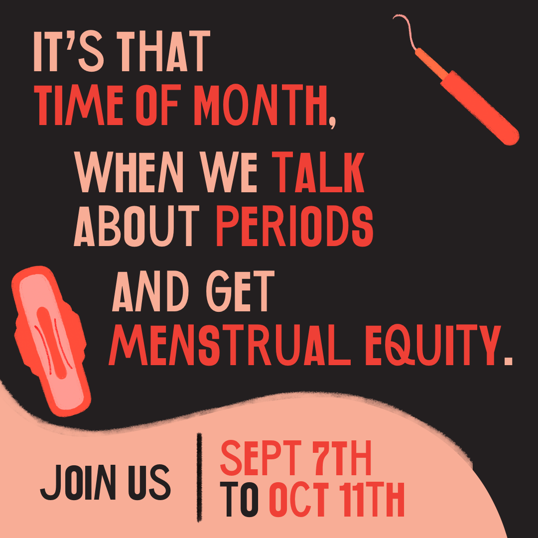 periodmovement's tweet photo. The lack of menstrual equity lives rent free in our minds. That's why this month we're talking about periods and raising money to create change for menstruators through #StateofthePeriod. Join us today and get involved at https://t.co/pRWLyKOsQ9 https://t.co/ljb3LXVGXM