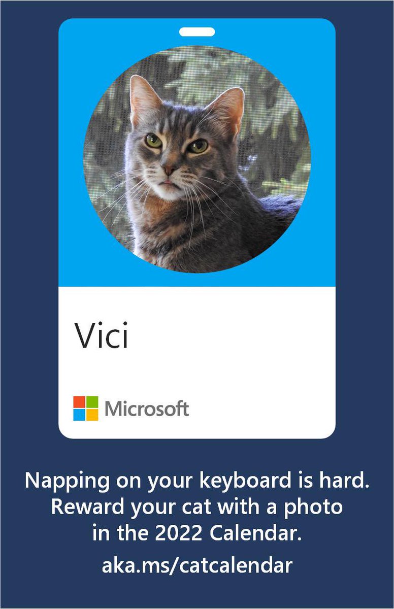 On Oct 1 we start taking entries from Microsoft Employees (&amp; Alum) for the 2022 calendar, raising funds to support animal shelters. #MicrosoftLife
