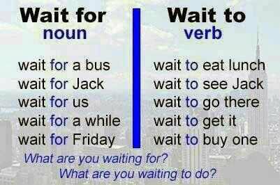 Bessatt's tweet photo. wait for vs wait to

wait for
يأتي بعدها اسم
wait to 
يأتي بعدها فعل

#تعلم_الانجليزيه https://t.co/378BtQYfr4