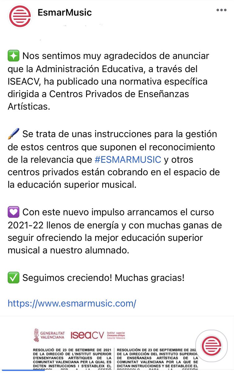 ESMAR · Escuela Superior de Música tweet media