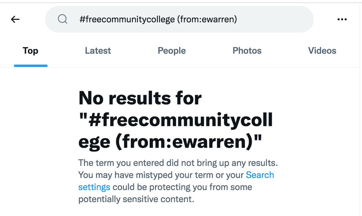 Interesting how we never see #FreeCommunityCollege from the hashtag cancelstudentdebt folks.