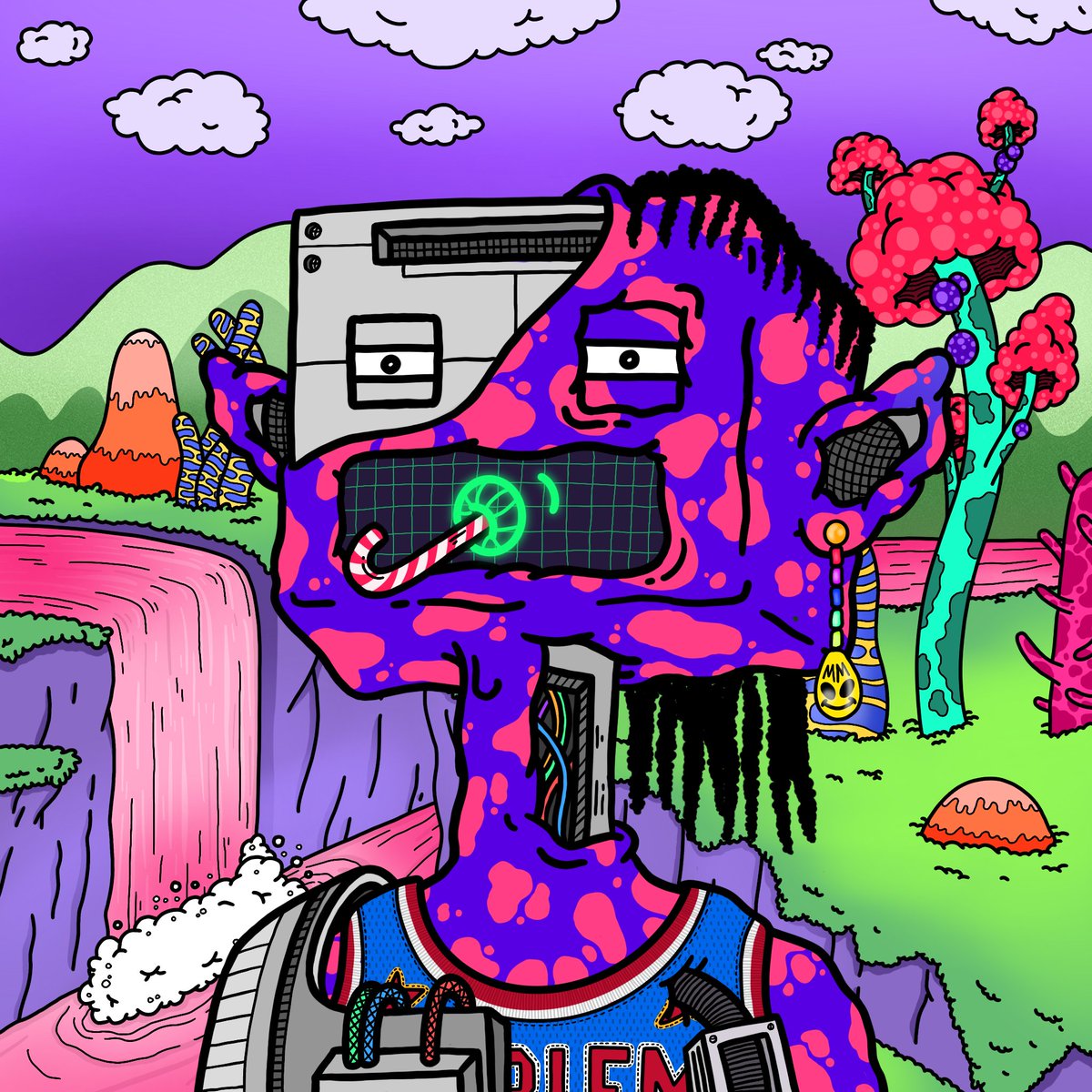 Look at that beautiful Bototo visiting on planet Malakah

#NFT #NFTart #Arbitrum #NFTarbitrum #Marauders #MetaverseMarauders