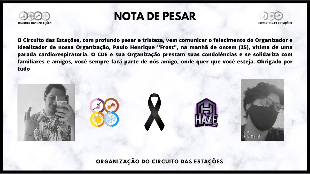 ▪️ NOTA DE PESAR ▪️