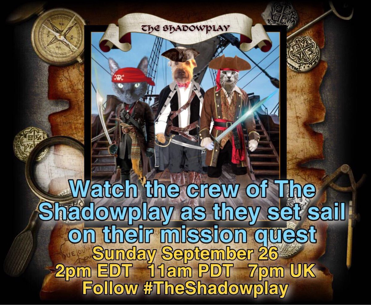 “Now and then we had a hope that if we lived and were good, God would permit us to be Pirates.” - Mark Twain #TheShadowplay #ZSHQ #ZSPirateMonth