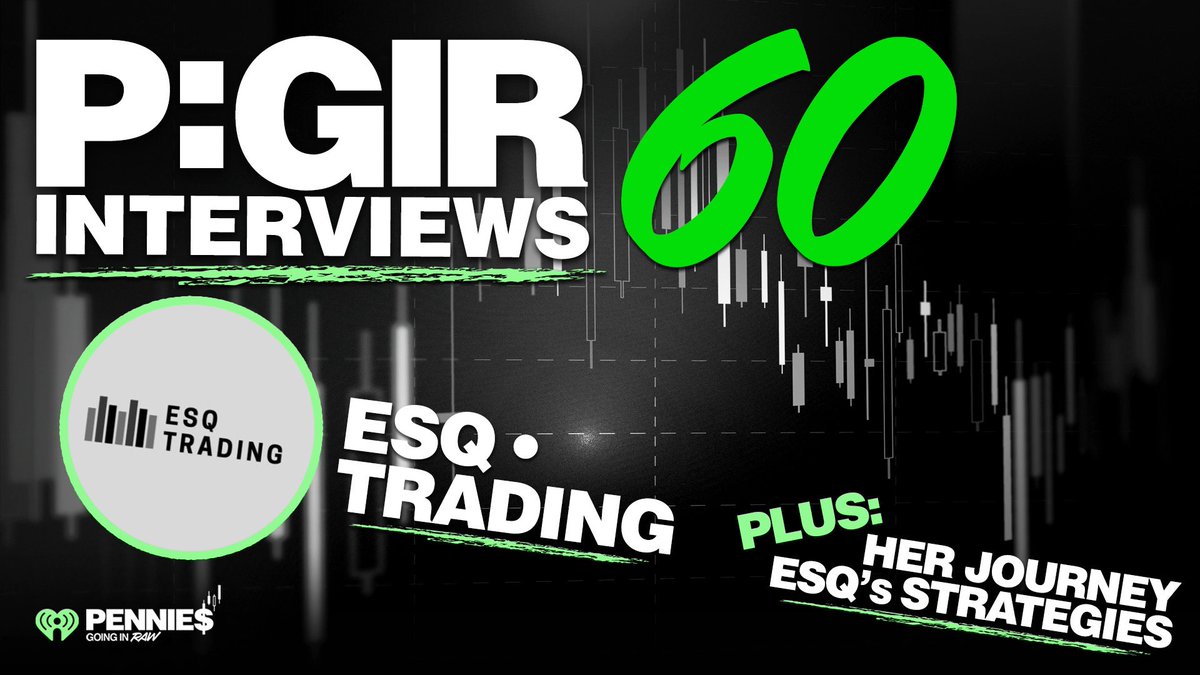 PGIRPod's tweet photo. 🚨 NEW 🚨 Pennies: Going in Raw with @DipDeity &amp; @Hugh_Henne

Episode 60 - @ESQTrading Interview
 - This week in the market 📈
 - Her trading journey 💸
 - Swinging vs other strategies ♟
 
Apple: https://t.co/7Xxw9Q3Az9
Spotify: https://t.co/ShZcxT9Koz

Presented by @iHeartRadio https://t.co/kQI1aFws3J
