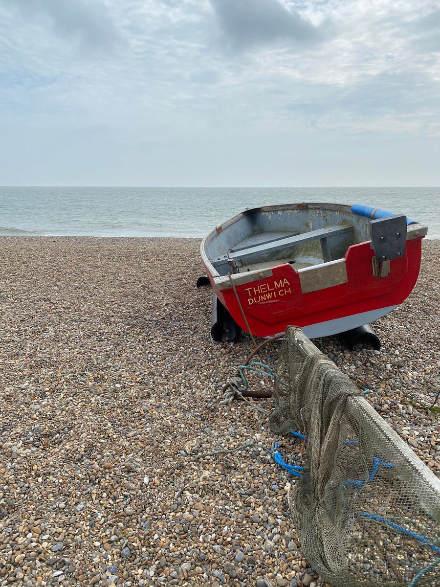 MattHowling's tweet image. In Dunwich, Suffolk, today, fresh sea air and fish &amp;amp; chips. The beach was used as a location in the Beatles inspired Danny Boyle film 'Yesterday'.