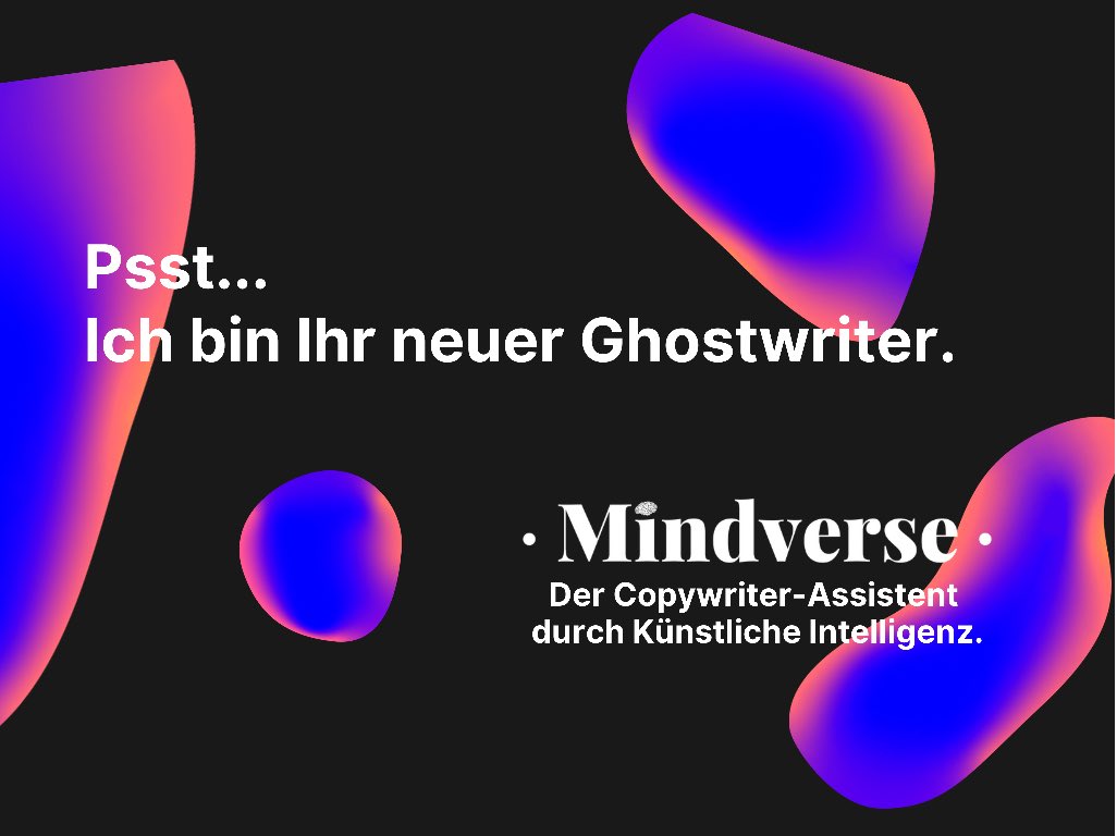 Unser durch Künstliche Intelligenz gesteuerter Textgenerator übernimmt die Arbeit für Sie und erstellt in Sekunden automatisch Texte. Sie müssen lediglich den Input eingeben, die Texterzeugung erfolgt selbstständig durch die KI.