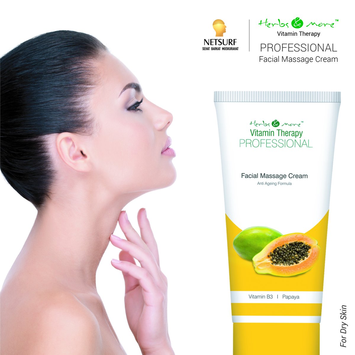 network_netsurf's tweet image. This Vitamin Therapy Professional Facial Massage Cream is specially developed for dry skin types that exfoliates the skin and provides glowing firmer skin.
#skincare #professionalrange #netsurf #vitamintherapy #herbs&amp;amp;more