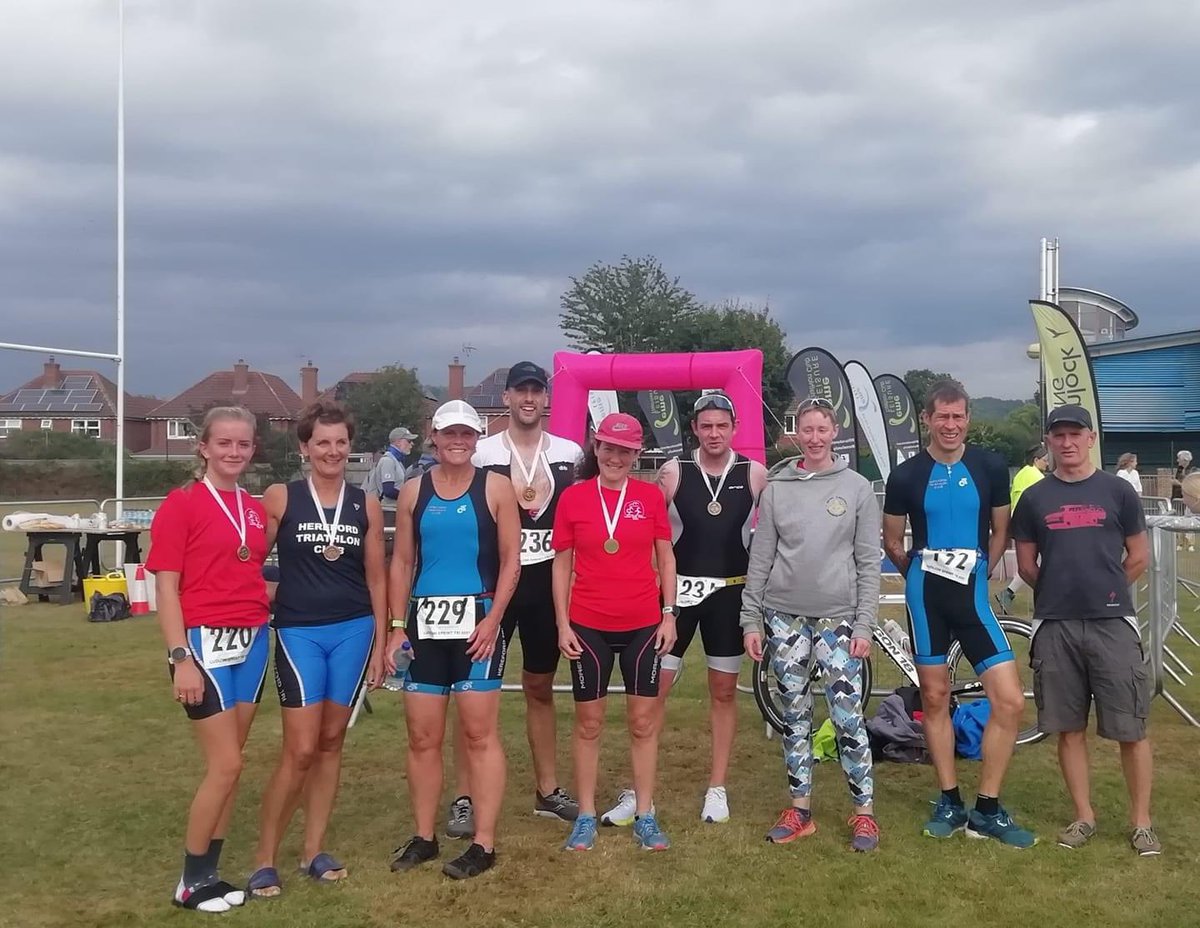 LizDw's tweet photo. Well done to all  @herefordtri at today’s  Ludlow Tri. Great event as always. Age Group wins across the board 👏👏👏 #bestclubever https://t.co/mzE76U2do6