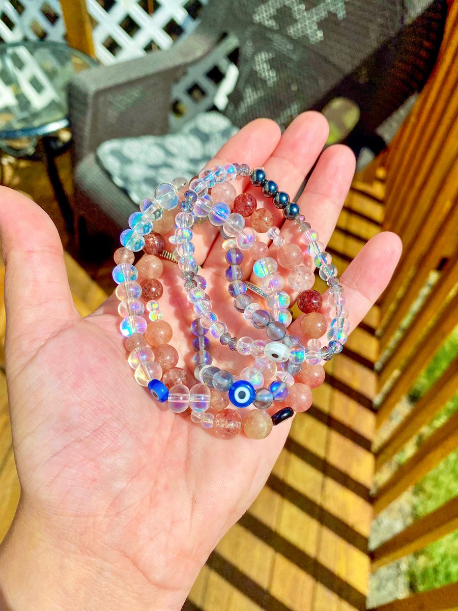 beaded protection bracelets
🧿🌸🌿✨🍄🍓😇🤍🌼💫🌱🌛🌈

my newest product will be available in my shop this Friday at 5pm est 🧿