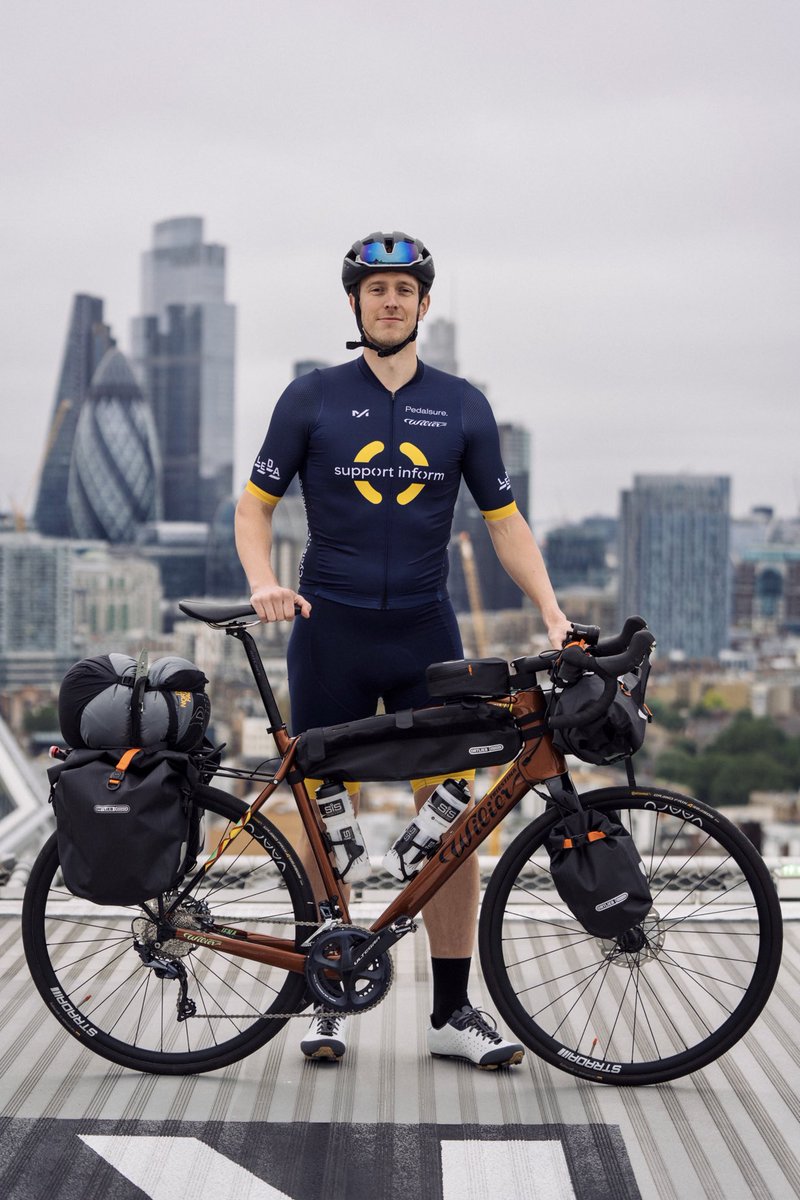 dr_dferguson's tweet photo. And we’re off!! 6 months out of programme to get as far as ⁦@caro_sbx⁩ and I can on bikes! Big thanks to ⁦@pramodachan⁩ for granting the time off and for all the support received already 🙏 ⁦@Barts_Charity⁩ #orthotwitter https://t.co/zpagIDH2wl