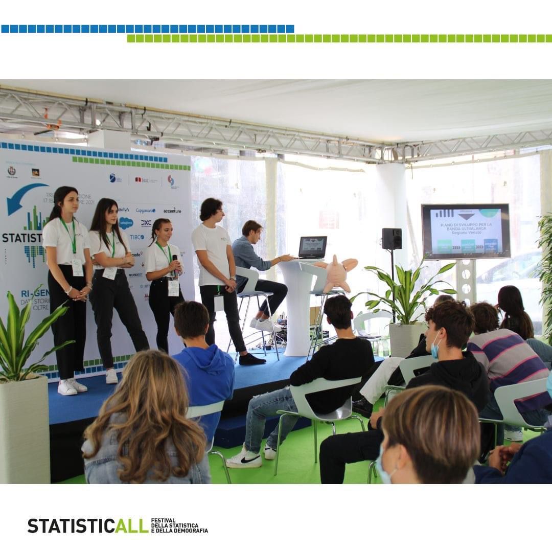 connection4gen's tweet photo. Eccoci qui! Una settimana fa abbiamo presentato il nostro progetto al @festivalstatisticall ! 
Ringraziamo tutto il personale del Festival e dell’ISTAT per questa esperienza! 
Sicuramente il nostro progetto non termina qui… rimanete connessi per i prossimi aggiornamenti 😉 https://t.co/zJoCEU5ws1
