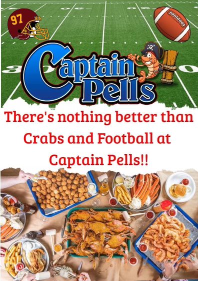 CaptainPells's tweet image. 🦀&amp;amp;🏈
#sportscenter #nfl #kpop #foodporn #trending #elliotinthemorning #fanduel #draftkings #oldbay #seafoodworld #worldfamous #freebritney #fyp #letsgo #crabs #seafood #bitcoins #foodnetwork #fairfaxcityeats #viennafoodie #yelpnova #funfoodgroup
