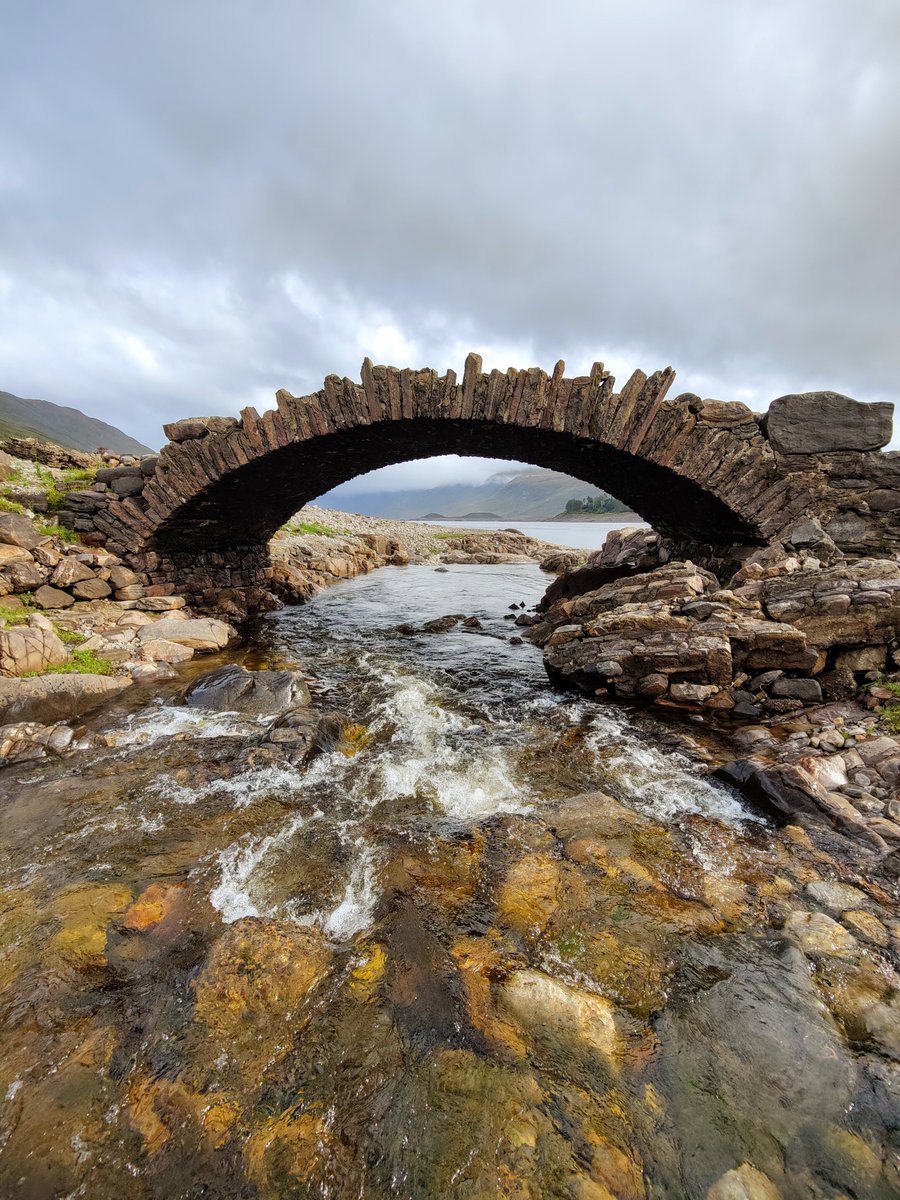 Loch Cluanie, old A87 bridge.
Only visible when water levels are low, this bridge, part of the original 'Road To The Isles' is now on show.