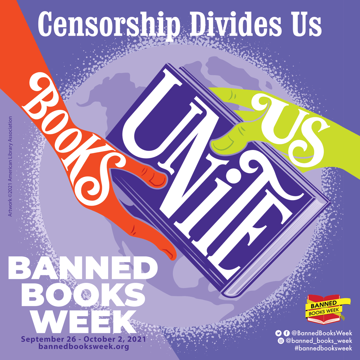 MaroonsLibrary's tweet photo. It's #bannedbooksweek2021! This week we'll focus on our freedom to read.  Check out a #banned or #challenged book from the #ehslibrary starting tomorrow! https://t.co/XDCQFEZjZQ