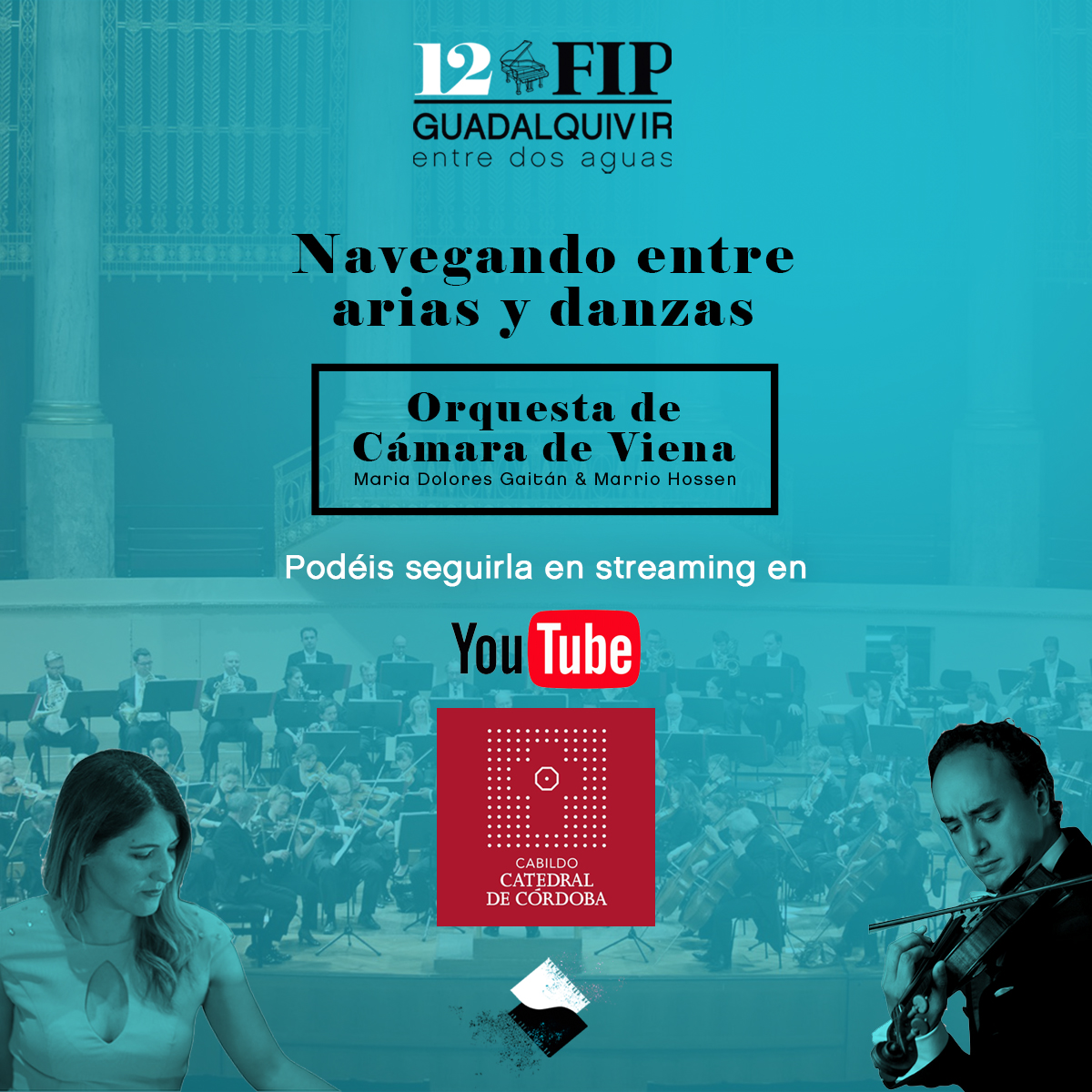 Desde el Festival invitamos a todos los que no han podido hacerse con una entrada para acudir en directo, a disfrutar de la Orquesta de Cámara de Viena online. Podéis seguirlo en directo en el canal de YouTube de <a href="/mezq_catedral/">Mezquita-Catedral de Córdoba</a> 

youtube.com/watch?v=S6uRzb…