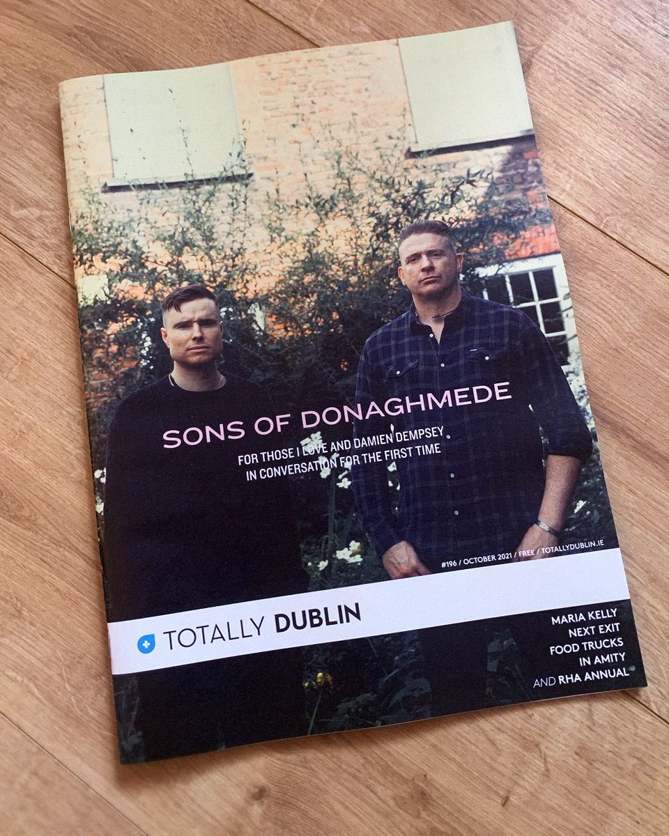 I was very honoured to be able to sit with the great @DamoDempsey to talk about songwriting, spirituality, and home. Grateful to have been able to take so much from it. Full 8 page spread available in @TotallyDublin. Pick it up around the city. Nice one. Dave