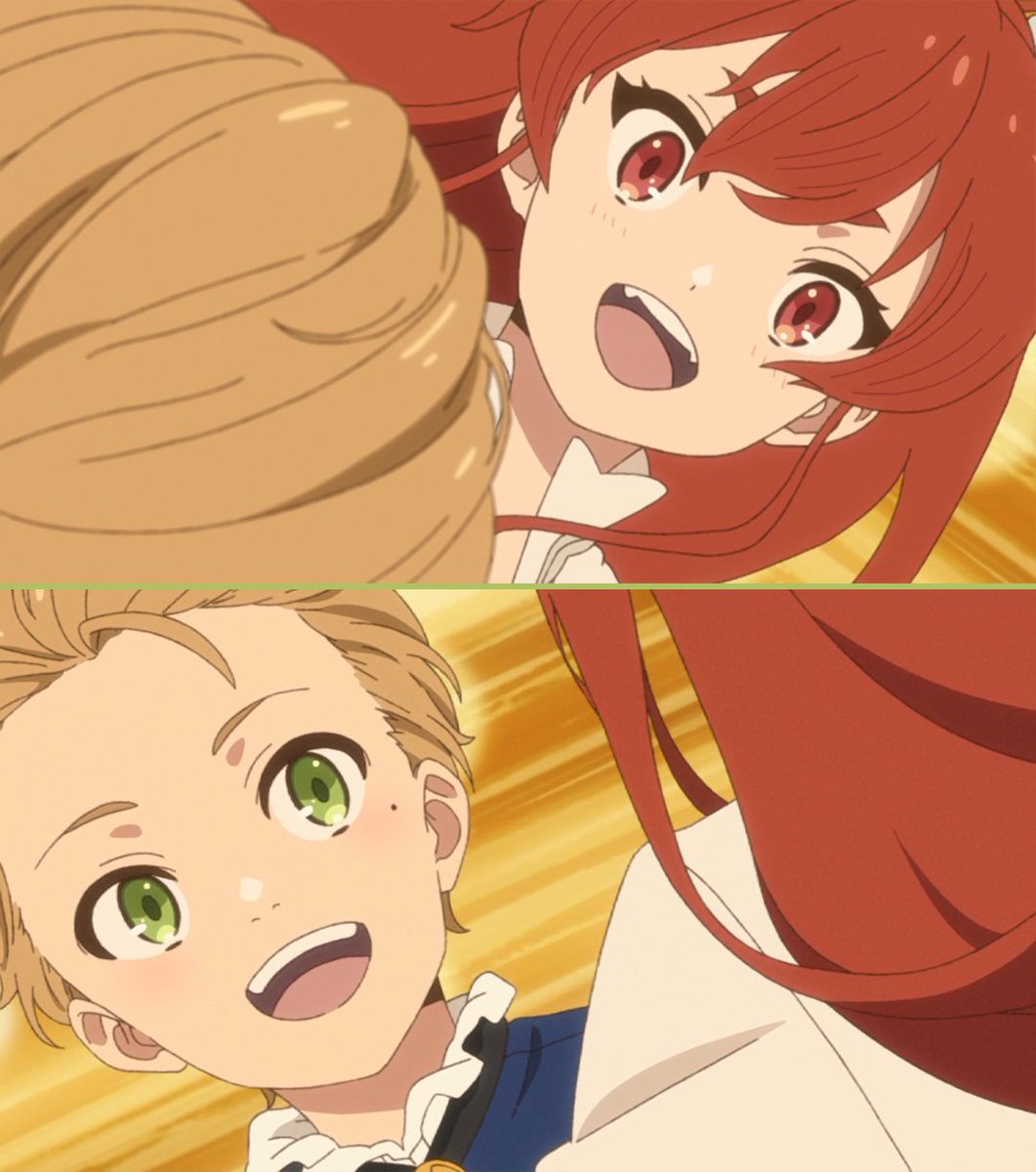 Wakanim's tweet photo. [Mushoku le retour J-7] L'épisode de la danse. 😍 https://t.co/3qrNsZlYUf