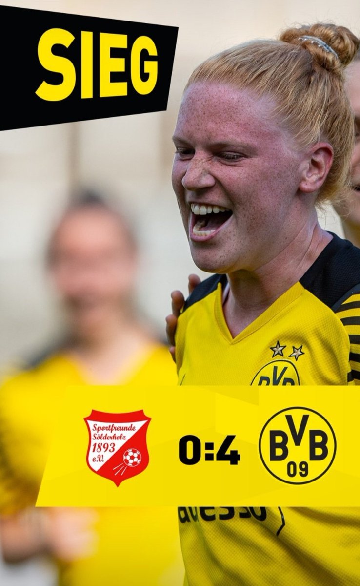 nicht unser bestes Spiel - trotzdem 3 verdiente Punkte. 🖤💛Danke an alle für den Support! 
Wir hauen im Training richtig rein um nächste Woche wieder ein ordentliches Spiel auf den Platz zu bringen!
#BVBFrauen