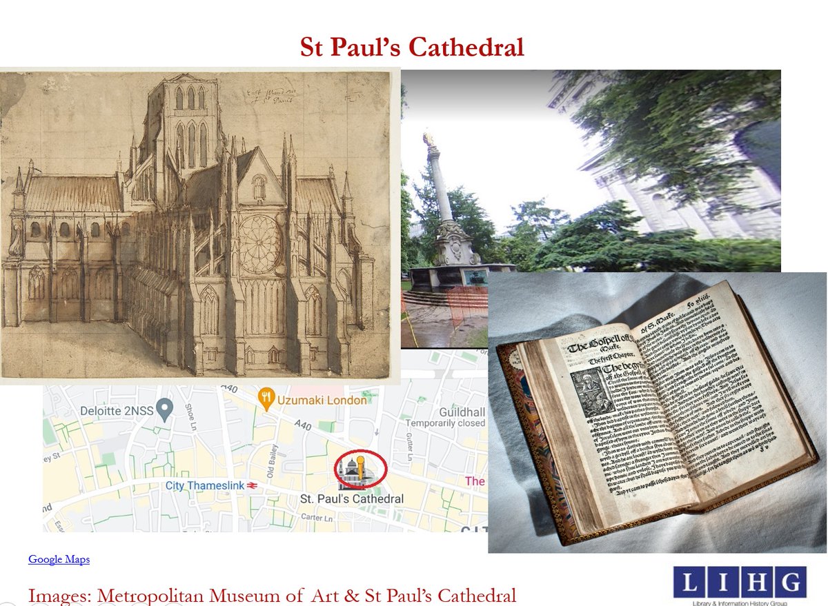 Many thanks to all who came on this afternoon's Burnt Books walk <a href="/CILIP_LIHG/">CILIP Library and Information History Group</a>. A big round of applause to <a href="/CILIP_LIHG/">CILIP Library and Information History Group</a> <a href="/jilld17/">Jill Dye</a> <a href="/emilyh1000/">Emily H</a> for bringing us together.