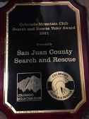 avyschool's tweet photo. San Juan County SAR was presented the first @ColoradoMtnClub  Valor Award 2021 for the avalanche rescue/recovery operations last season. Presented at the Annual SARCON via CSRB  ❄ SAS is the prevention and education arm of SAR. https://t.co/ApaTKSCKpC