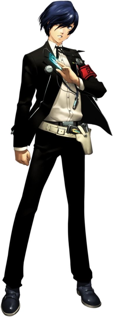 AzulOTD's tweet image. Today’s second blue character of the day Makoto Yuuki / Minato Arisato from persona 3 !