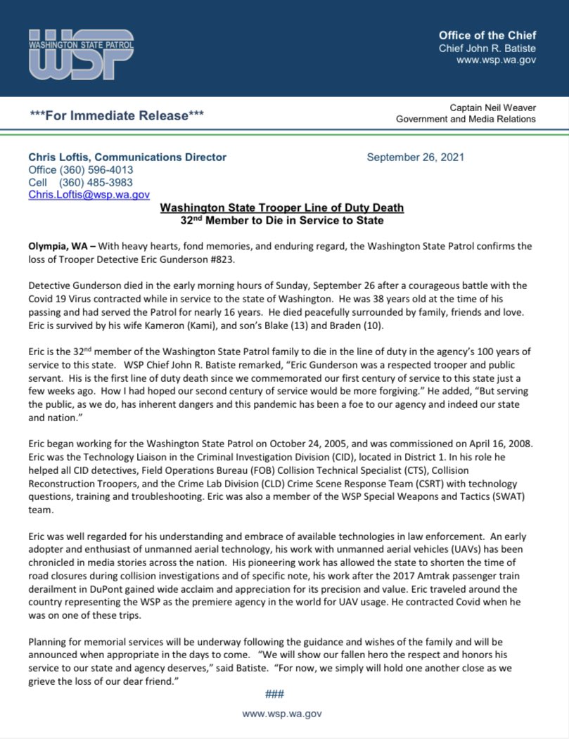 WA State Patrol tweet media