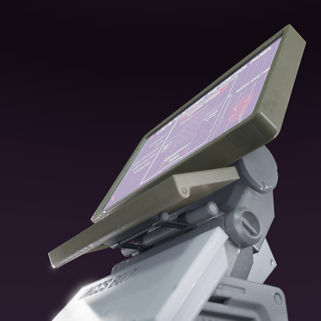 iTokiyashi's tweet photo. Hi there! 
Hope you will like this 3d model of Sci-fi Terminal based on concept of Archie Whitehead ( https://t.co/FxK2SqNrFq )

#terminal #console #scifi #gameready #tech #technology #pbrtexturing
#blender #b3d #substance #marmoset #3dart #render #artwork https://t.co/EmT9r55kYi