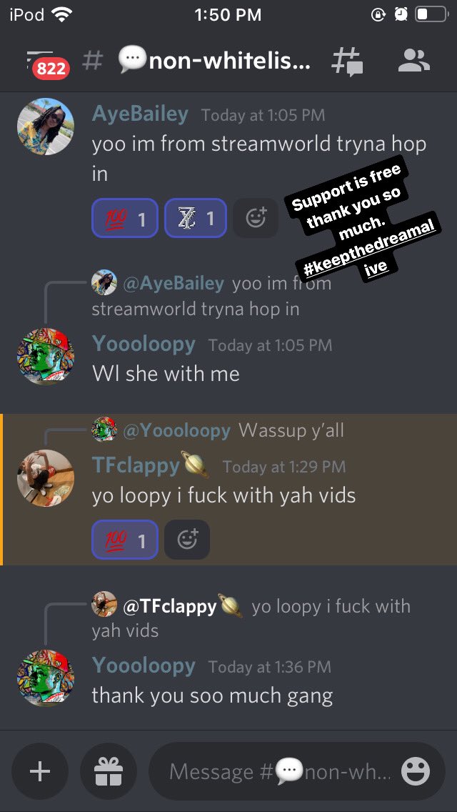 yooloopy's tweet photo. Support is free , thank guys for all the love and support. #streamworld https://t.co/0IQOkU3zst