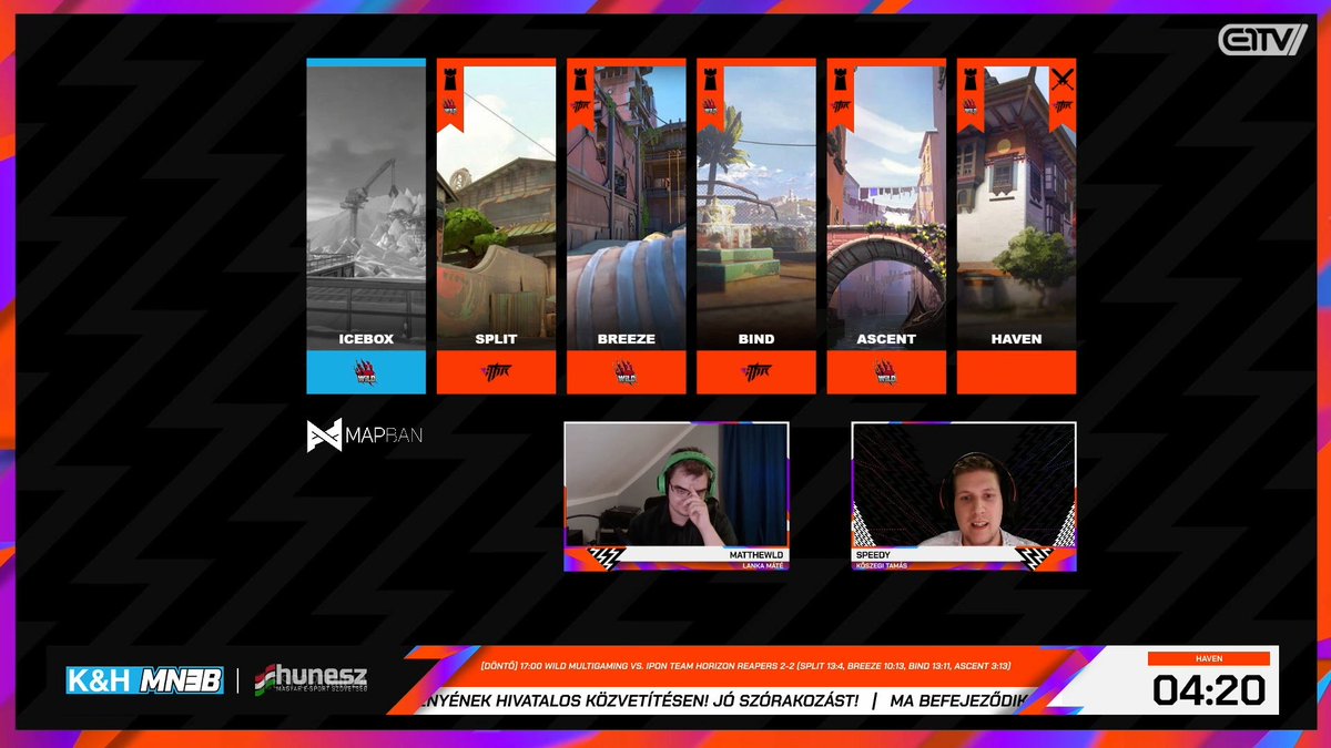wildmultigaming's tweet photo. BO5: 2-2
The @PlayVALORANT @HungarianEsport Grand Final against @iPonTHR is going to a decider map.
Comer cheer for us at https://t.co/btJtuJjC9y 🎉
Haven live in 4:20 👀
#BeWiLD #BeWiLD @CoolerMaster @Dombai_Europe @HUNESZ #MN3B #HUN #Valorant https://t.co/bVVX4ORemn