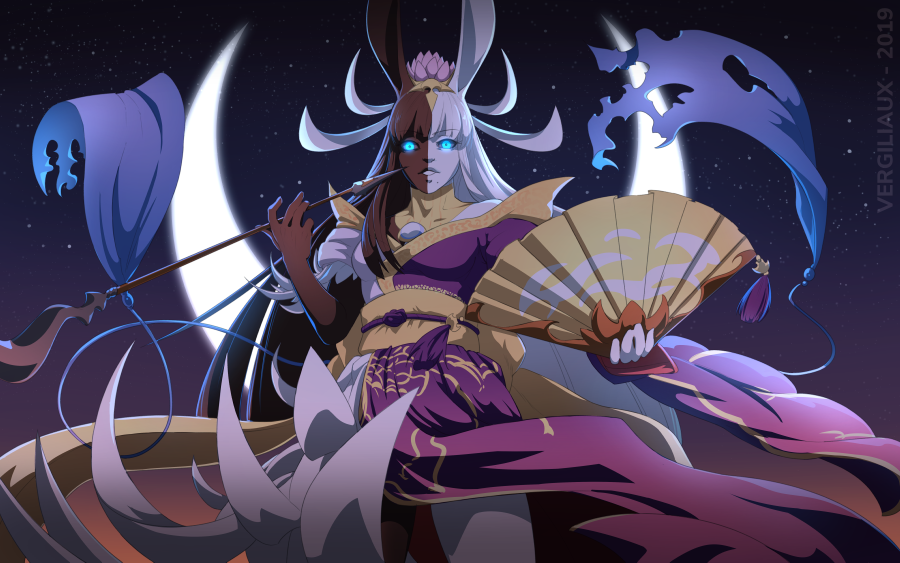 "But I am become Tsukuyomi, goddess of the moon and divinity of night....