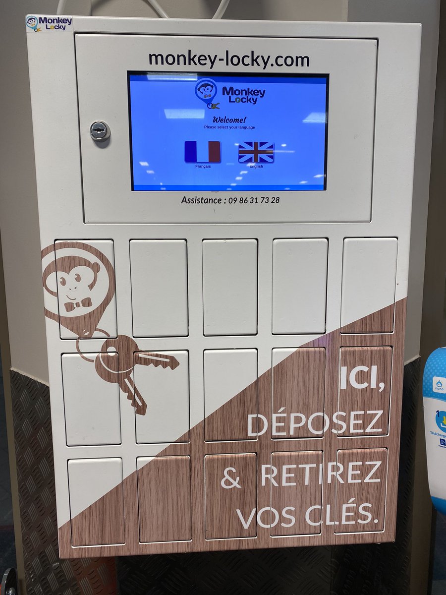 Une consigne pour les clés 🗝 au supermarché du coin. Quelle bonne idée! 👍🏼<a href="/MonkeyLocky/">Monkey Locky 🔑🐵💡</a>
