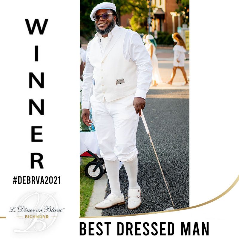 dinerenblancrva's tweet photo. We are so excited to announce the winner of Diner en Blanc Richmond 2021 Best Dressed Man is… (name needed, help us identify him)! This dapper caught the eye of our secret judges and will be awarded a $50 Macy's Gift Card! Congratulations – Cheers!
#dinerenblanc #rvafashion #rva https://t.co/QypkXH27Ap