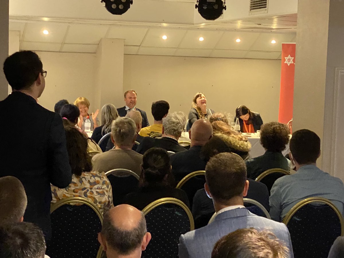 JoshuaGarfield's tweet photo. Packed house on a much brighter day in our Jewish Labour Movement. https://t.co/Ngjtx8WxWx