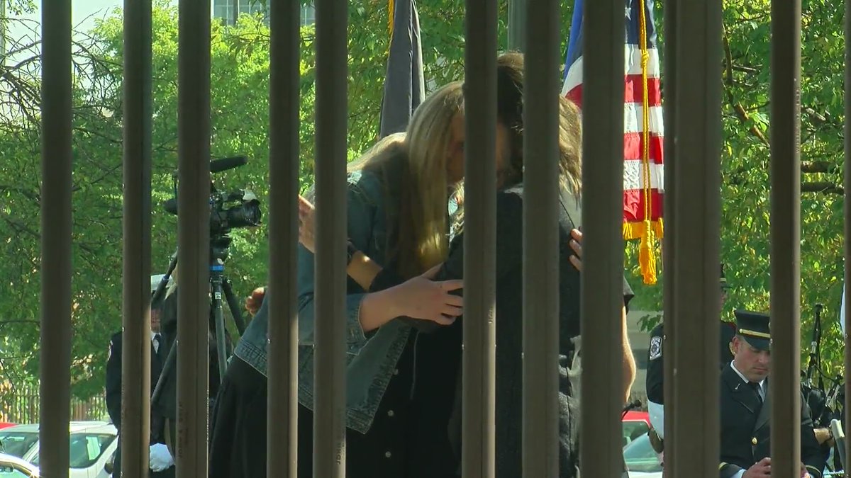 WCCO's tweet photo. Hundreds gathered at the State Capitol Sunday to honor fallen Minnesota firefighters -- two of whom died from cancer as a result of the job. | https://t.co/4PI5a4iSDc https://t.co/QLzVNoxPCC